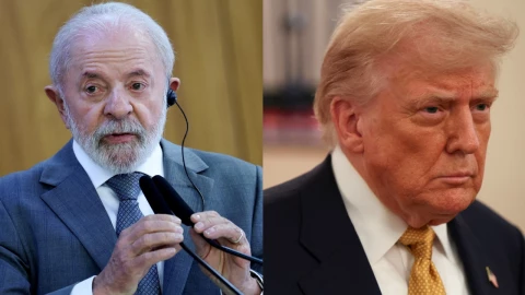 Imágenes de Luiz Inácio Lula da Silva y Donald Trump.