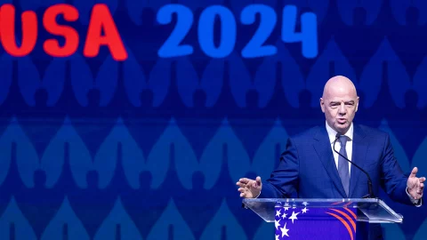 Gainni Infantido, presidente de la FIFA