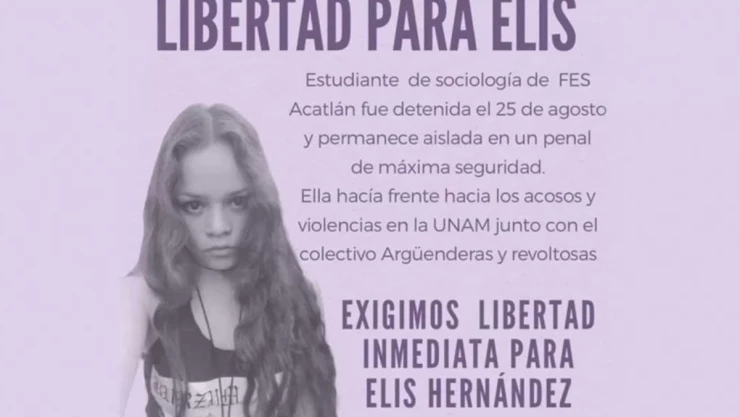 Tania Elis fue detenida en agosto por manifestarse contra la violencia de género