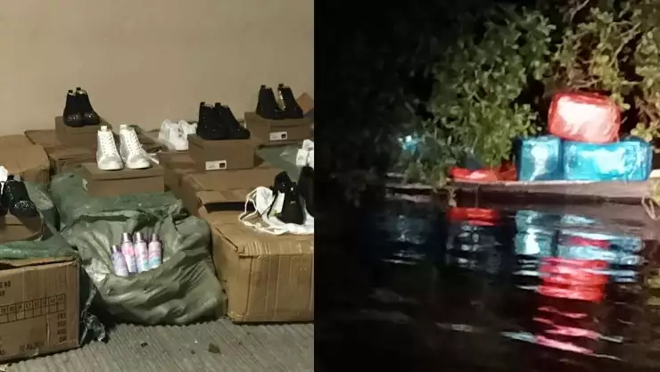 Aseguran mercancía de contrabando en la frontera México con Belice