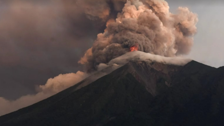 Zonas afectadas por la erupcion del volcán de fuego en Guatemala ¿podria llegar a México?