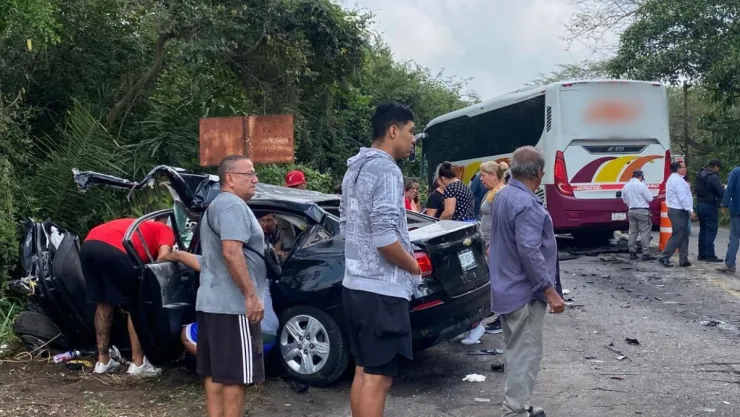 Accidente en la carretera Veracruz-Xalapa