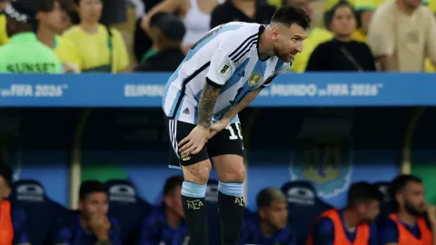 Lionel Messi con la Selecci&oacute;n Argentina
