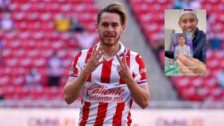 Canelo Angulo jugando con las Chivas en Liga Mx