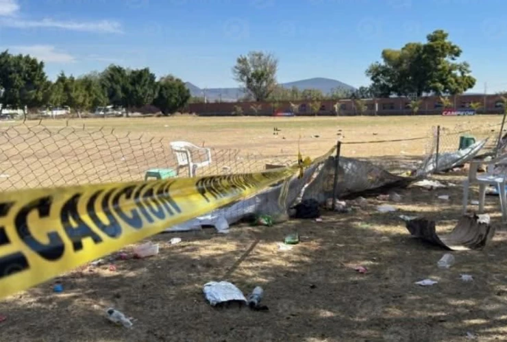 masacre cancha de fútbol en Salamanca, Guanajuato