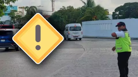 Tráfico por calles cerradas en Cancún HOY lunes 2 de junio de 2025.jpg