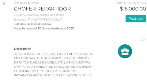 vacante-CDMX-empresa-de-transporte-chofer-repartidos-requisitos