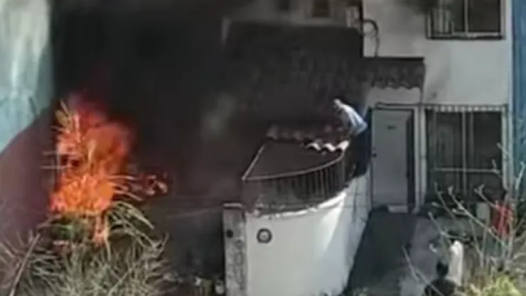 Incendio en Geo Pinos Veracruz