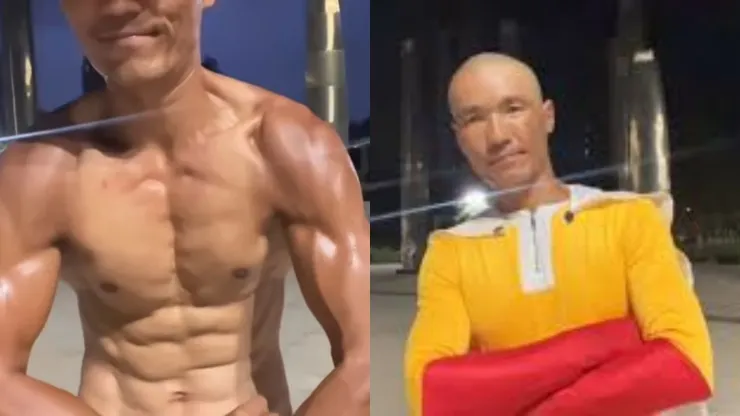 Un hombre se entrenó como Saitama de One Punch Man y su transformación es impresionante
