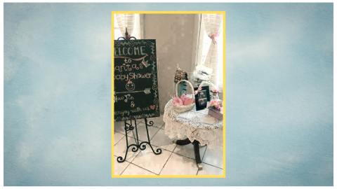 baby shower ideas mesita