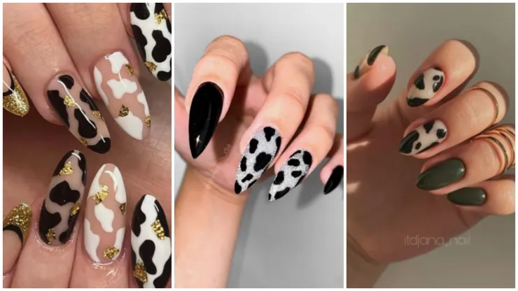 diseños de uñas de vaca que te encantarán