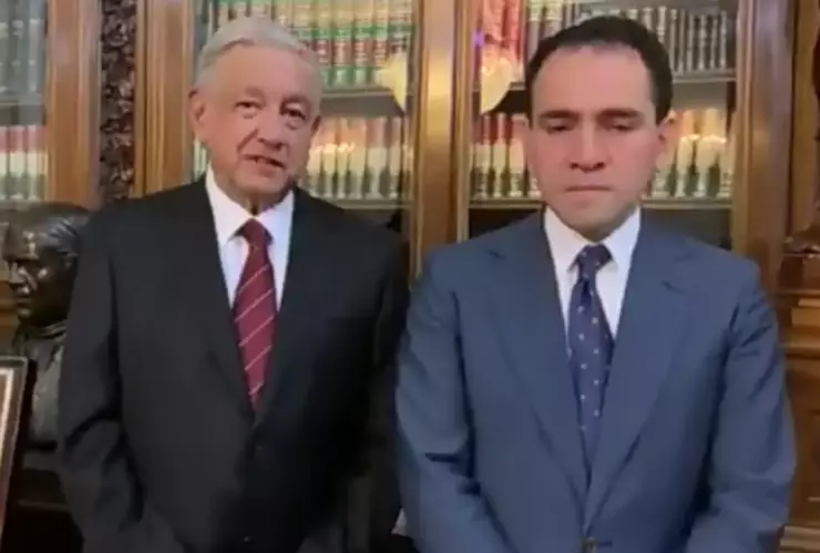 López Obrador y Arturo Herrera secretario de Hacienda