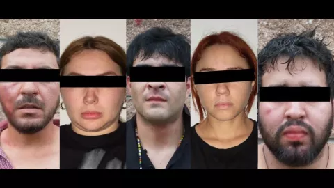 Rostros de los detenidos en Loma de Rodriguera en Culiacán