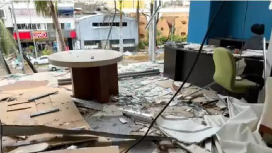 TZ Azteca Guerrero así quedaron instalaciones huracán Otis Acapulco