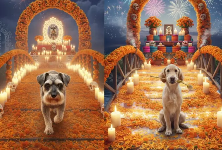 mascotas regresando del Mictlán