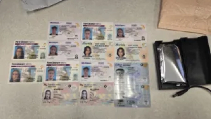 Algunas de las licencias de conducir confiscadas por la CBP en Chicago