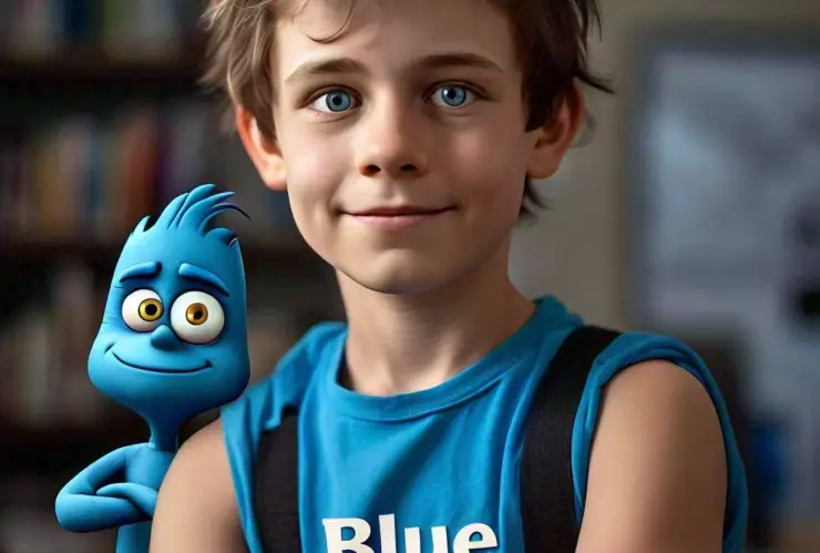 Blue de Mansion Foster con IA