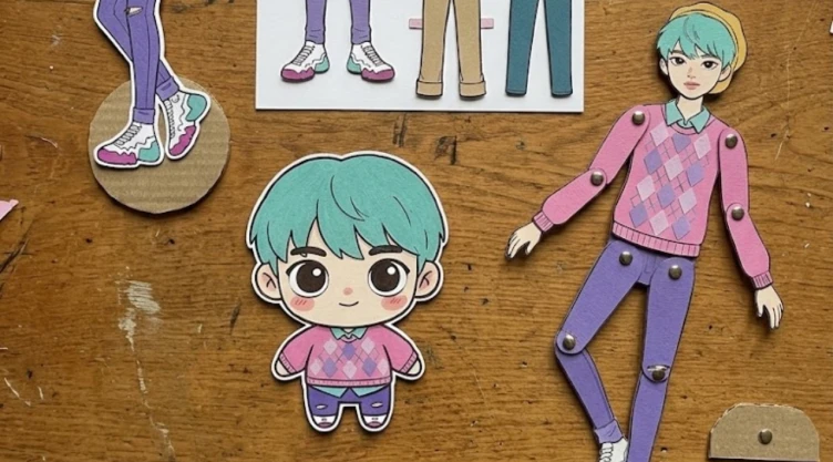 4 ideas para crear muñecos de papel de Baby Saja Boys para jugar y coleccionar