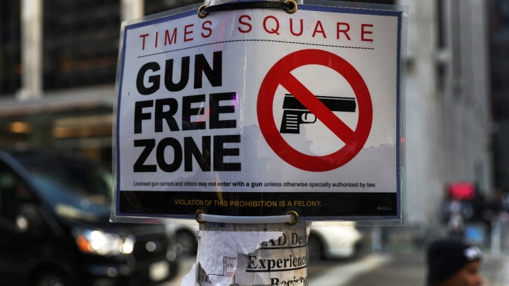 Times square libre de armas
