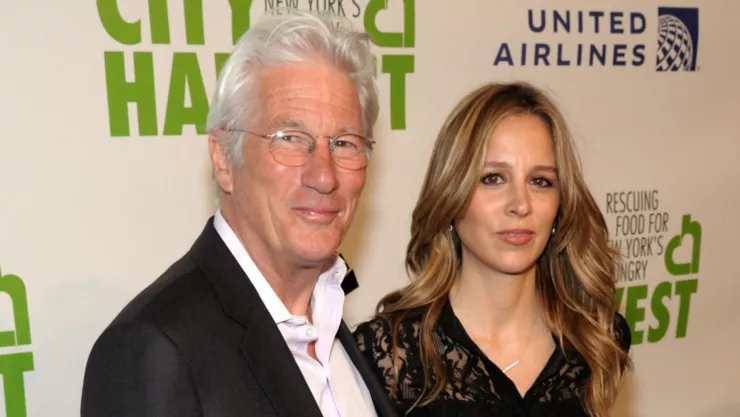 Richard Gere y su esposa Alejandra Silva.