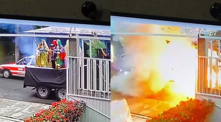Explosión pirotecnia en Catemaco Veracruz heridos