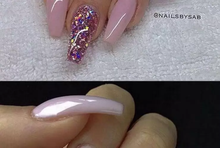 12 modelos de uñas coffin