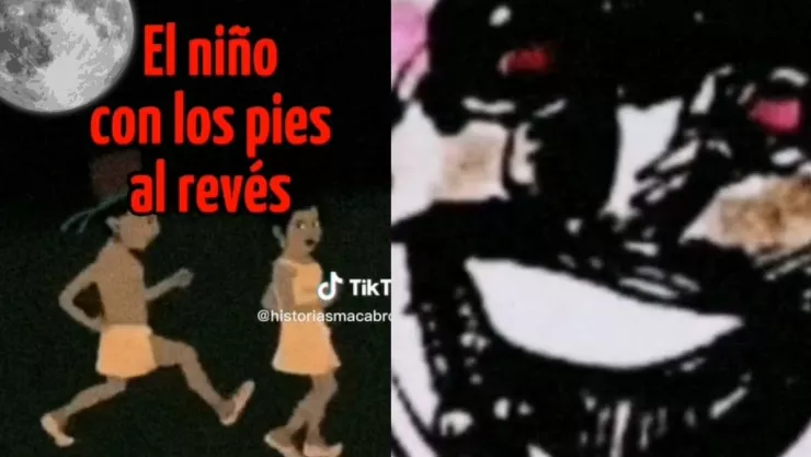 VIDEO El niño negro con los pies al revés aparece cuando hay buena Luna