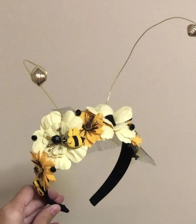 Ideas para hacer tu propia diadema de abejita