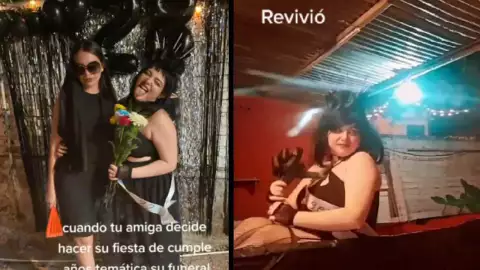 ¿Extravagante Joven celebra su cumpleaños con temática de funeral