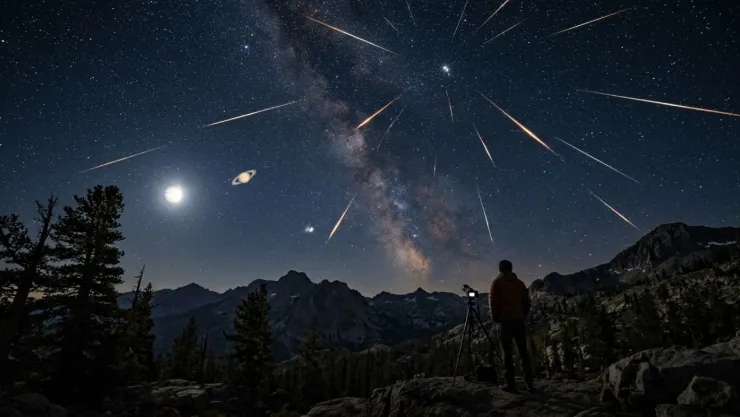 Eventos astronómicos de septiembre 2026: lluvia de estrellas, Luna y planetas