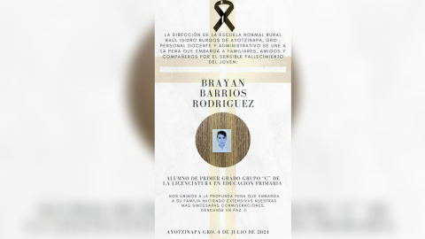 El alumno estudiaba la Licenciatura en Educación Primaria.