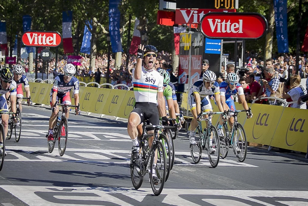 Mark Cavendish ganador por cuatro veces consecutivas de la última etapa del Tour de France de 2012