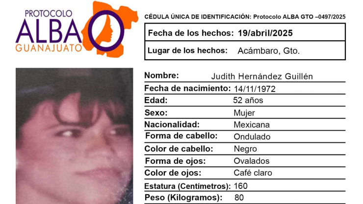 Desaparecidos Guanajuato ¿Quién es Judith Hernández Guillén y qué sabemos de su desaparición en Acámbaro.png