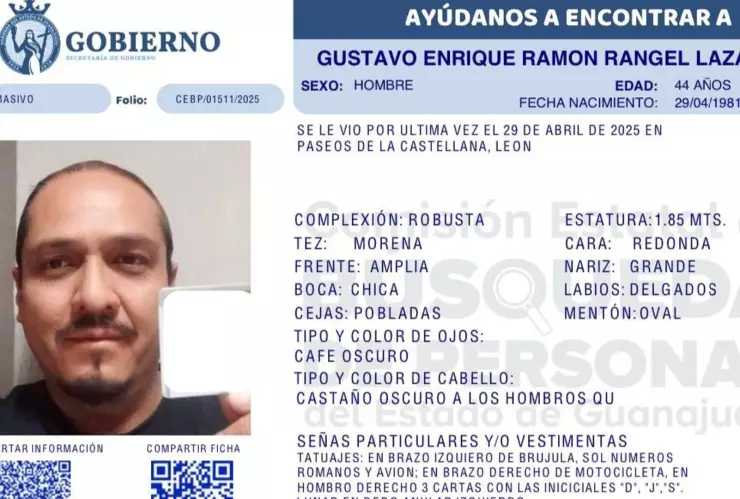 Desaparecidos Guanajuato ¿Quién es Gustavo Enrique Ramón Rangel Lázaro y qué sabemos de su desaparición en León.png