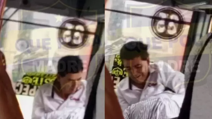 pelea chofer de camión