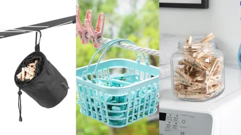 Ideas para organizar las pinzas de ropa