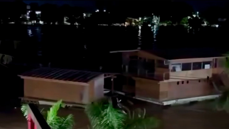 Inundaciones en Tuxpan Veracruz: río arrastra estructuras y causa pérdidas materiales