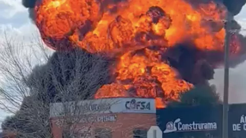 Reportan fuerte explosión en Cadereyta, Nuevo León