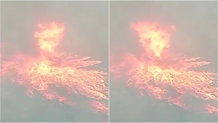 tornado de fuego California video