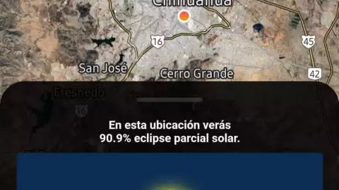 Eclipse solar 2024 en Chihuahua