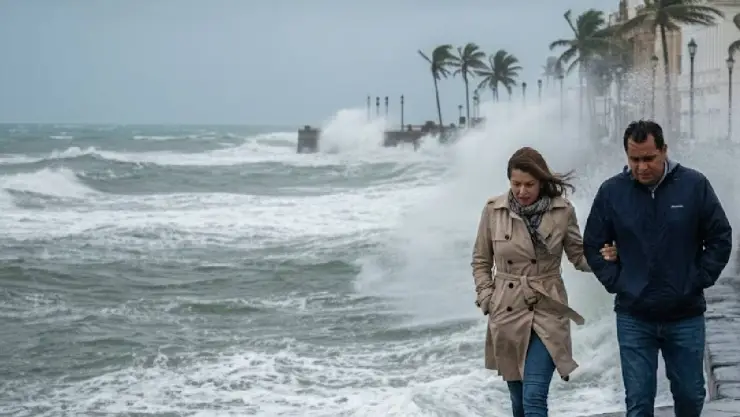 ¡Viene lo fuerte! Esta es la hora exacta para las rachas máximas por norte en Veracruz hoy 11 de enero 2026