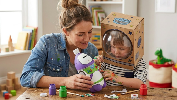 Manualidades de Toy Story: 3 ideas para hacer alcancías de plástico para niños