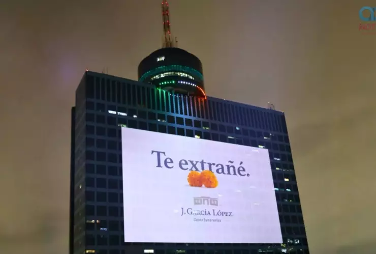 mural WTC por Día de Muertos