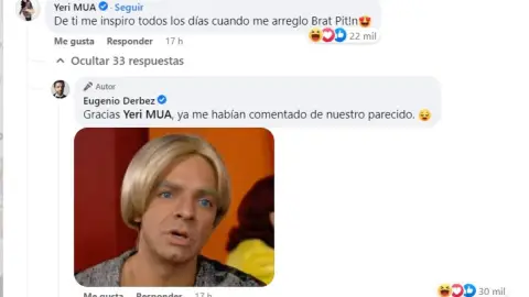 Eugenio Derbez responde a Yeri MUA.