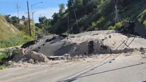 Emergencia: Así de profundo está el hundimiento en la Sánchez Taboada 