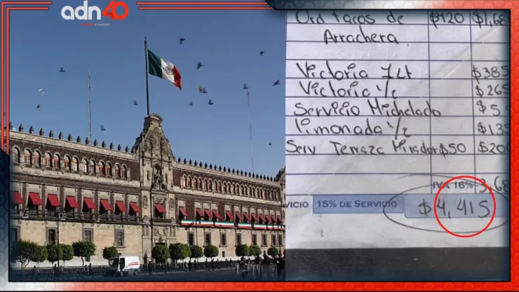 Terraza del Zócalo cobra miles de pesos por tacos