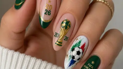 7 diseños de uñas para apoyar a México en el Mundial 2026: están hermosas