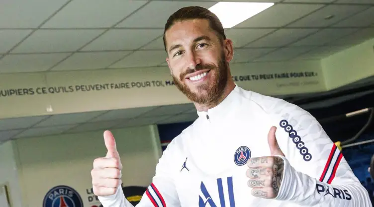 Sergio Ramos con el PSG