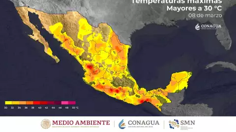 Clima en México 9 de marzo