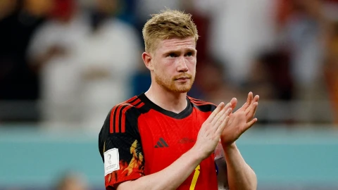 Kevin de Bruyne después del partido ante Marruecos
